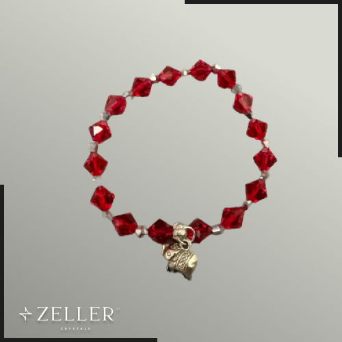 Stellar Ruby Charm Bracelet